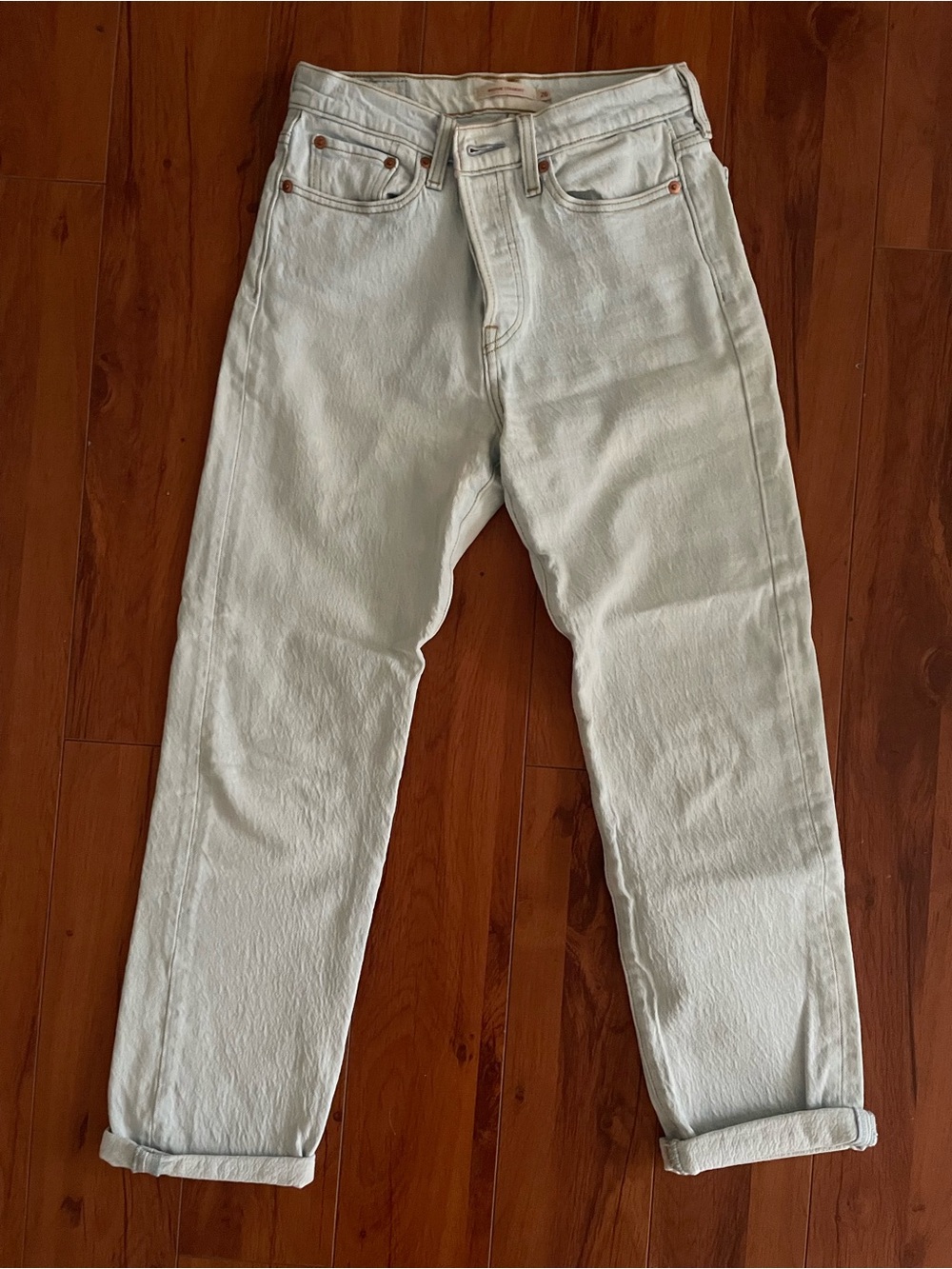 Levi’s Wedgie Straight Leg Jeans, Light Wash
